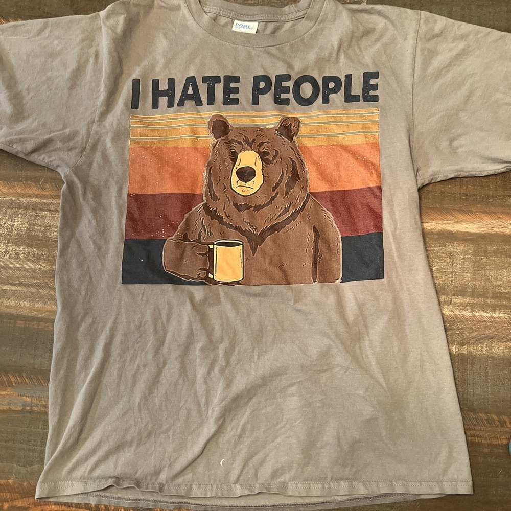 I Hate People T-Shirt Sz Med Chest 34-36